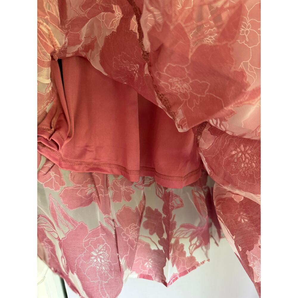 Lulus Certainly Stylish Mauve Pink Burnout Floral Two-Piece Midi Dress - Picture 12 of 16